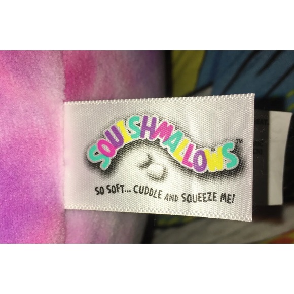 Rainbow CALI Unicorn Cat Caticorn 8 inch Squishmallow Plush Toy Pillow Tie Dyed - Picture 4 of 4